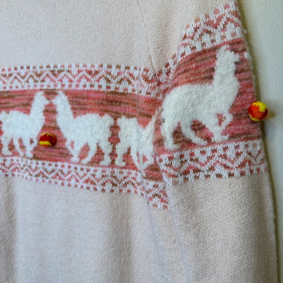 Anthropologie | Aimee Pommed Novelty Print Alpaca Mock Neck Sweater - Picture 9 of 16